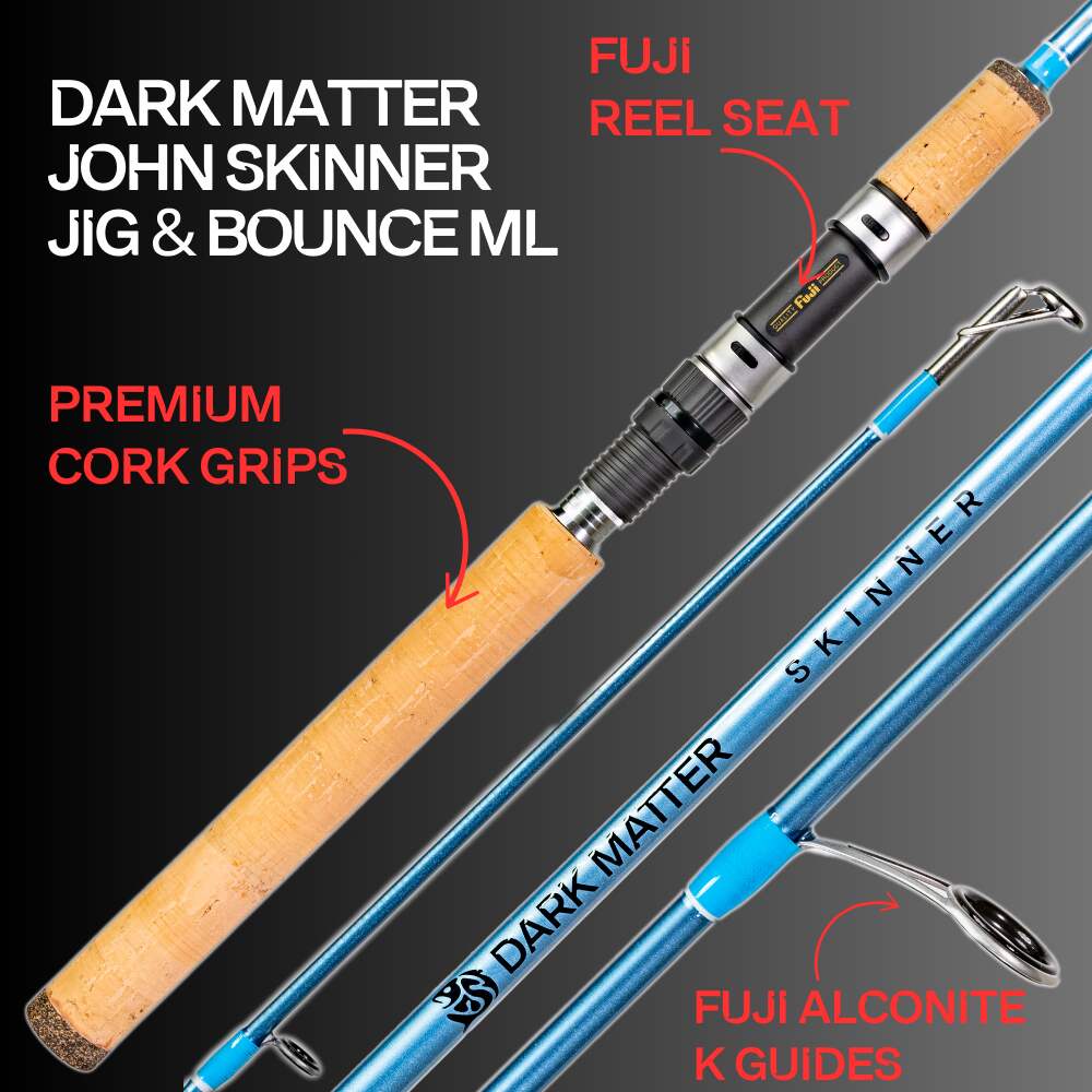 Dark Matter John Skinner Jig and Bounce Spinning Rods - Image 3