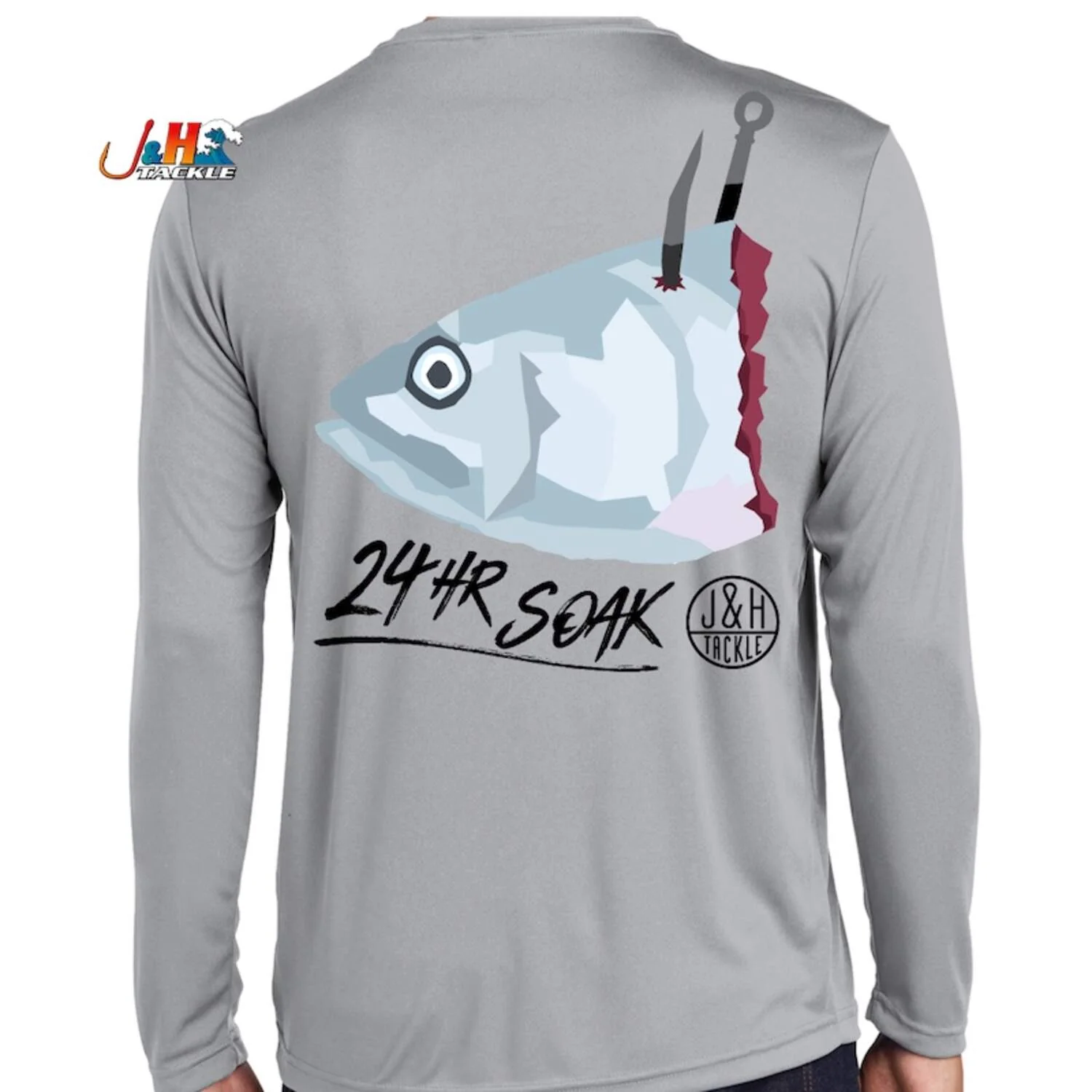 J&H Tackle Bunker Chunk Performance Long Sleeve T-Shirt - Image 2