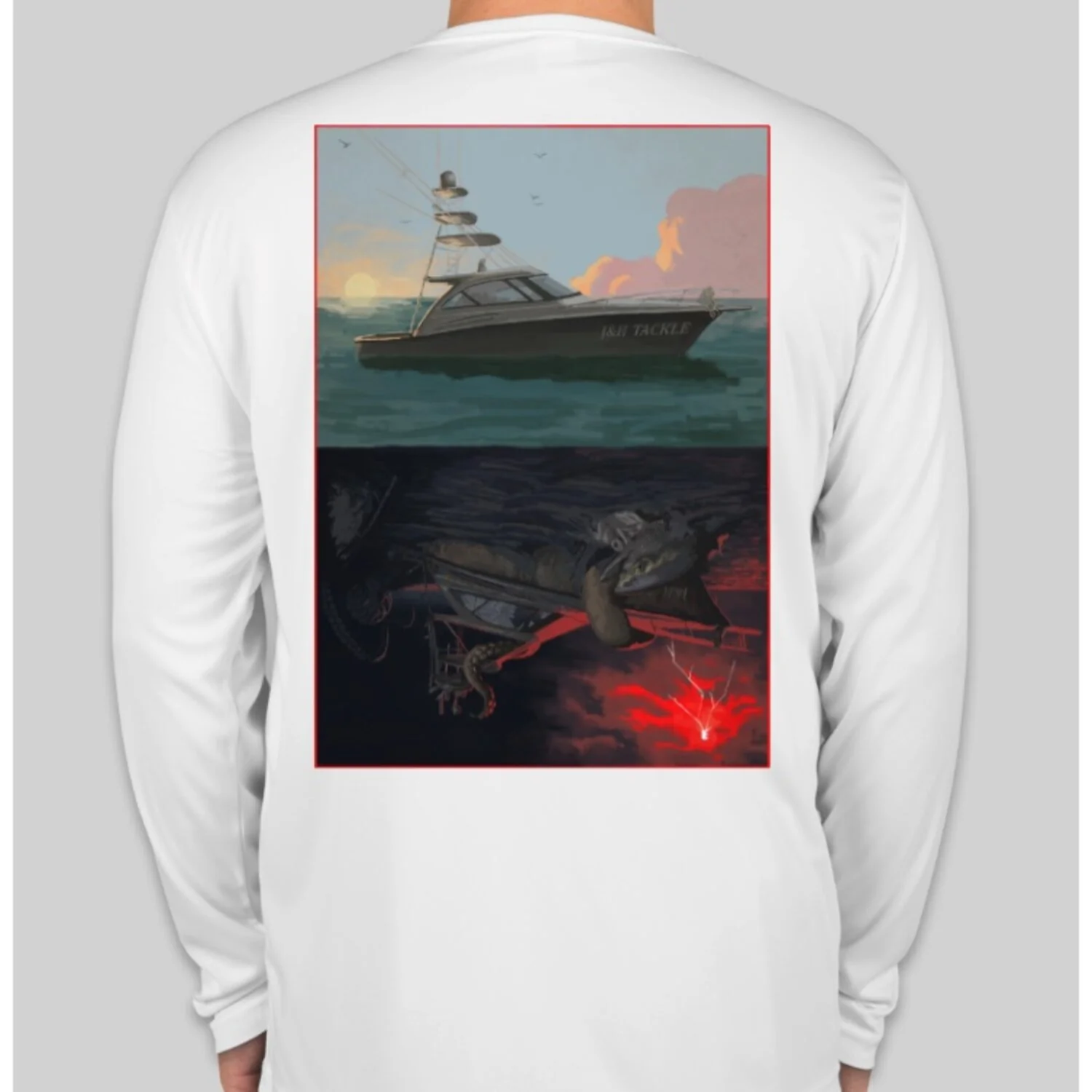J&H Tackle Sportfisher Performance Long Sleeve T-Shirt - Image 2