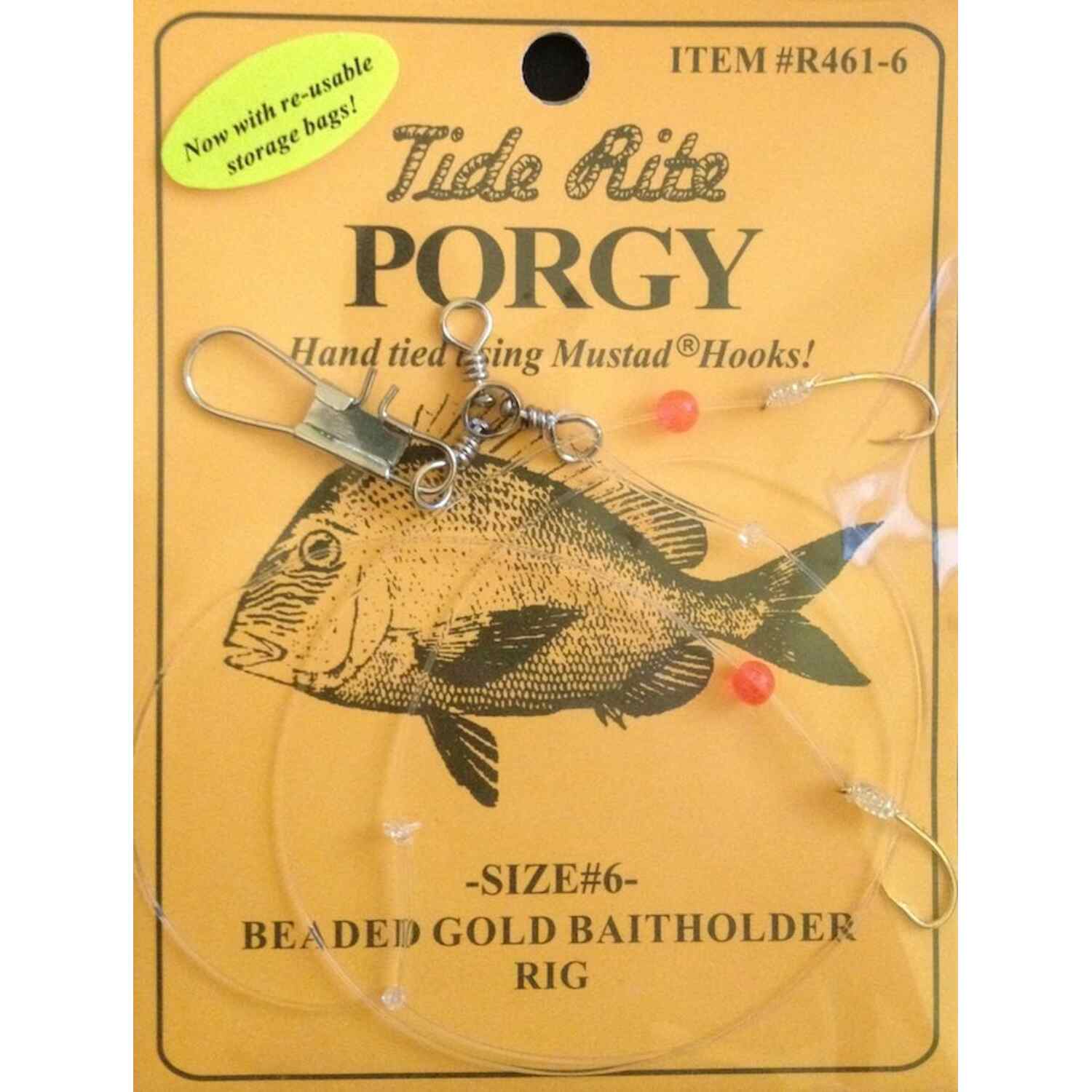 Tide Rite Porgy Beaded Gold Baitholder Rigs - Image 3